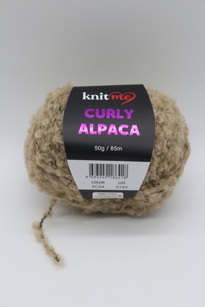 Curly Alpaca - Alpaca Ve Yün Karışımlı Kıvırcık Dokulu Yumuşak Peluş Ip