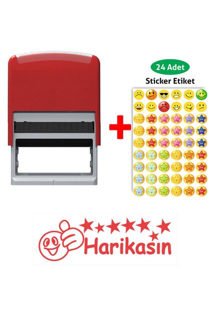Kendinden Mürekkepli Öğretmen Kaşesi Aferin Kaşesi Bl-59