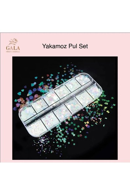 Tırnak Süsleme Beyaz Hologramlı Pul