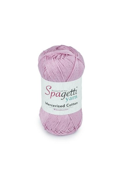 Mercerized Cotton Rose Color Hand Knitting Yarn