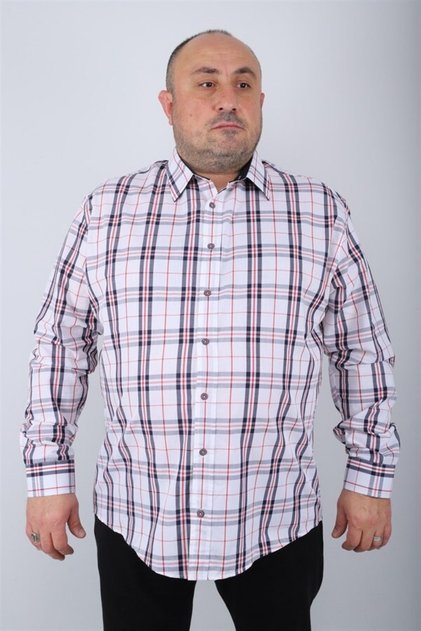 Large Size Men's Shirt Milagro 23371 Navy Blue