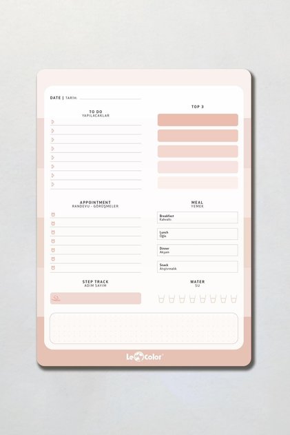 Daily Planner Block Natural
