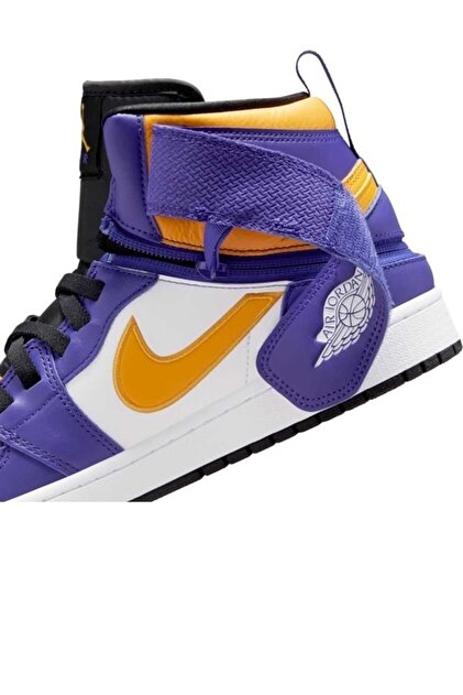 Nike Air Jordan 1 Hi Flyease Lakers Erkek Sneaker Cq3835-517