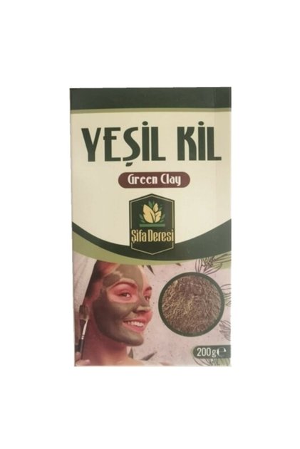 Green Clay Mask Against Oily Skin and Acne Contains No Additives and Natural Protectors