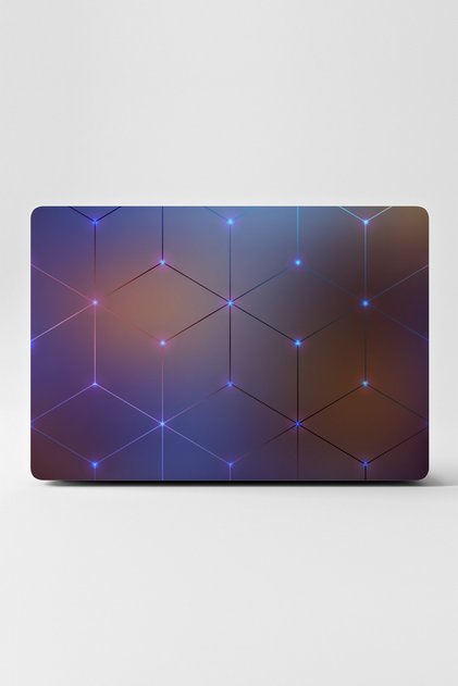 Laptop Sticker Covering Notebook Macbook Frosted Glass Blue