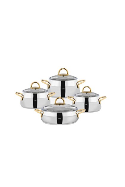【美品】LLADRA LOYAL  2点セット ヴァンテージ Taç 4719 Miranda 8 Prc Çelik Tencere Seti Gold - Fiyatı, Yorumları
