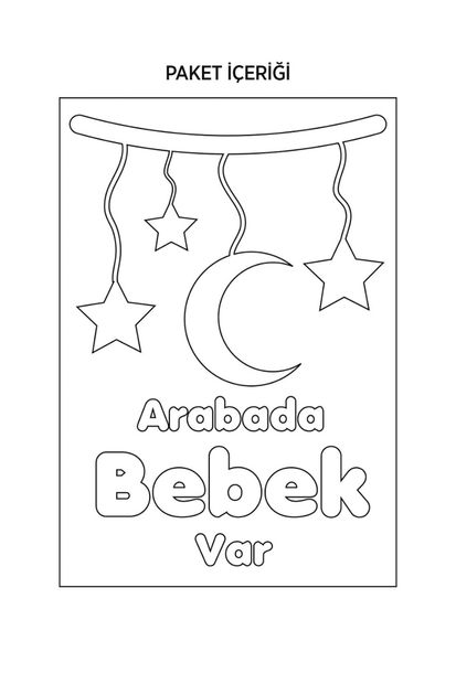 Artikel Arabada Bebek Var-2 Araç Sticker 21x29 cm - 2