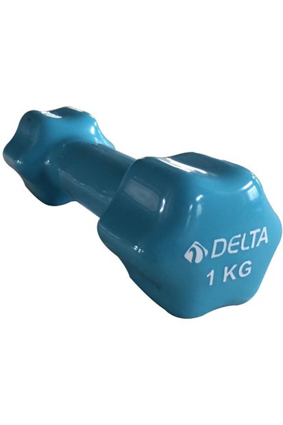 Delta 1 Kg x 1 Adet Deluxe Pvc Kaplama Turkuaz Demir Dambıl - 1