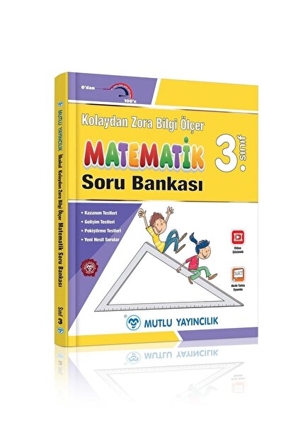 Mutlu Yayıncılık Kolaydan Zora Bilgi Ölçer Soru Bankası 3.sınıf