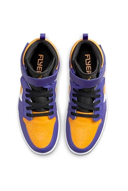 Nike Air Jordan 1 Hi Flyease Lakers Erkek Sneaker Cq3835-517