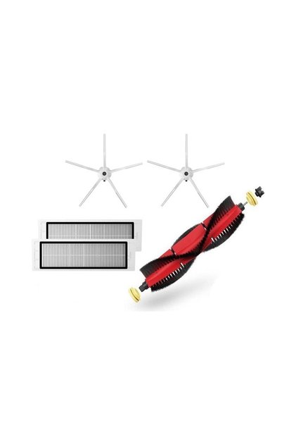 S5 Max - Set de 5 piese de schimb compatibile cu aspiratorul robot alb