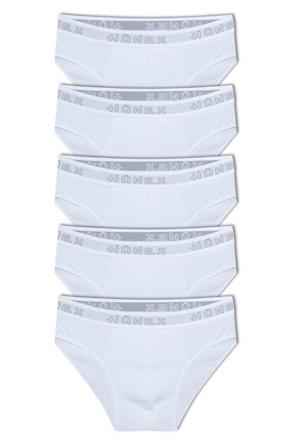 5-Pack Hünex Lettered Elastic Men’s Brief Underwear