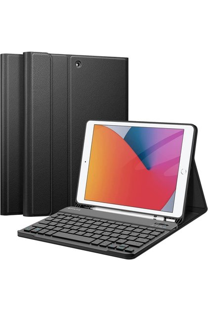 Apple Ipad 9. 8. 7. Nesil 10.2" Kılıf Kablosuz Türkçe Klavyeli Kılıf Mobax A2270 A2428 A2429 A2430