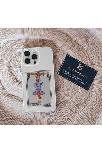 iPhone 11 Compatible Spiderman Tarot Card Design Transparent Case