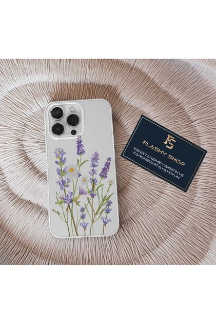 Oppo A52 and A72 Compatible Floral Patterned Transparent Case