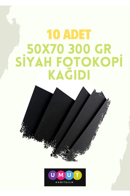 50X70 300 Gr Black Photocopy Paper 10 Pieces