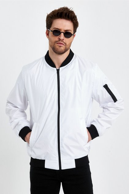 Water and Windproof White Seasonal Jacket & Coat & Raincoat
