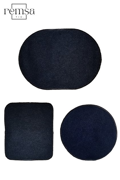 Ütü Ile Yapışan Arma - Patch - Dirsek Set (büyük) Modeli Lacivert Renk (3 Adet)