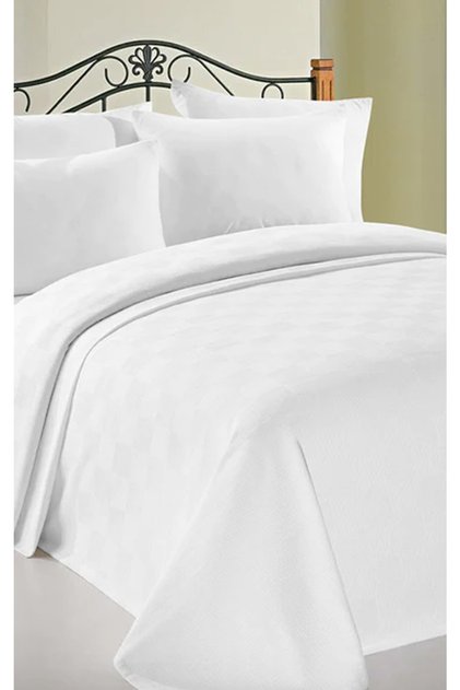 Double Cotton Checkerboard Patterned Hotel Pike 200 X 230 Cm