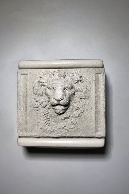 Concrete Lion Ash Tray