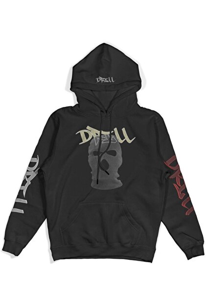 shii　flare art pique sweat (black) Art Erkek Sweatshirt Siyah | LUFIAN
