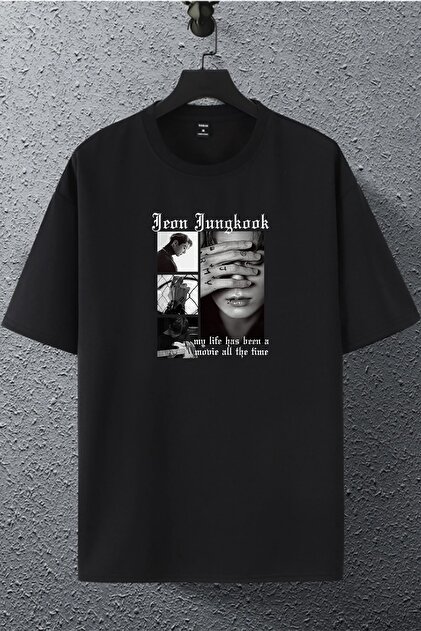 macklin Unisex Kadın Erkek Jeon Jungkook Bts Baskılı Oversize T