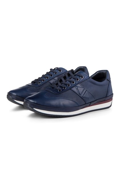 Stripe Genuine Leather Men's Daily Shoes, Casual Shoes, 100% Leather Shoes, 4 Season Shoes