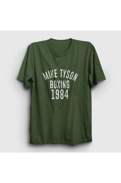 Presmono Unisex Haki 1984 Mike Tyson T-shirt 157232tt - 1