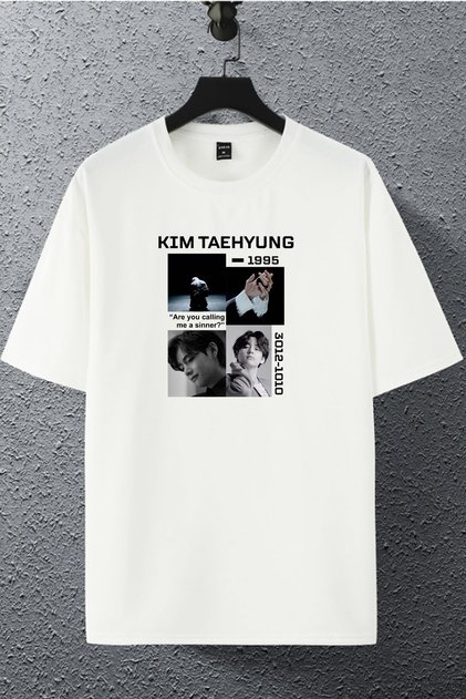Unisex Women Men Kim Taehyung Bts Printed Oversize T-shirt