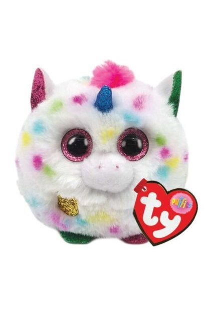 Beyaz Beanie Boss Harmony Unicorn Puffball 10 cm