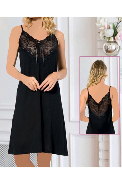 Long Nightgown with Low Back