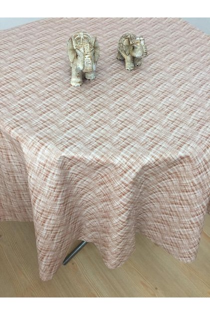 Coffee Wipeable PVC Lined Round Oilcloth Tablecloth