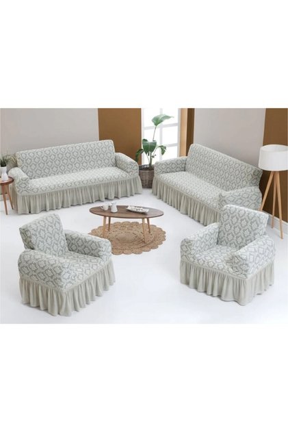 Jacquard Luxury Citrus Maxi Seat Cover / Luxury Sofa Bed Cover-3+3+1+1
