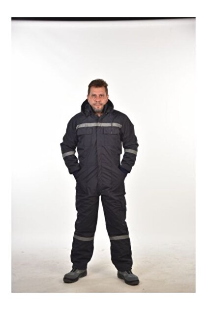 Cold Weather Overalls Navy Blue Waterproof Quilted Inside Highlights Same as the Picture