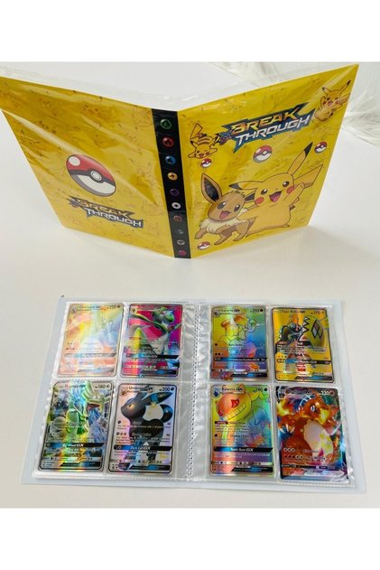 Pokemon Kart Albümü Ve 50 Adet Gx, V-max Özel Kart
