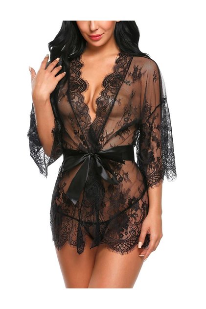 Olivva Lace Dressing Gown