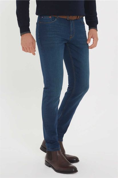 Lee Cooper Jack Erkek Slim Fit Jean Pantolon Mid Guadel - 2