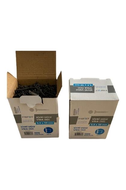 Knauf ( Profect ) Sivri Uçlu Alçıpan Vidası 3.5x25 Mm 1000 Adet