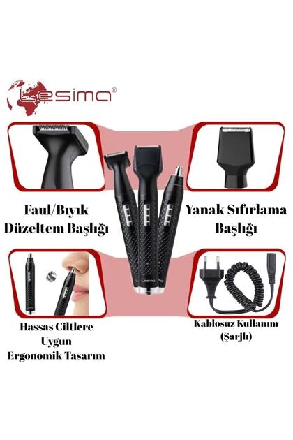 Lesima Ls-100 3 IN 1 Burun Yanak Kulak Tıraş Makinesi - Fiyatı