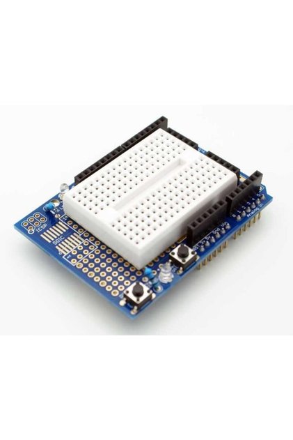 Arduino Uno R3 Proto Sheild + Mini Breadboard