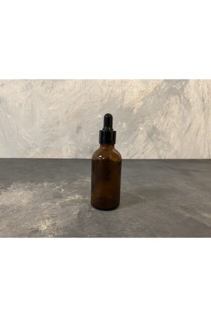 Amber Dereceli Damlalıklı Cam Şişe 100ml