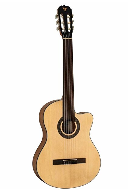VALLER Vg250cpds Perdesiz Klasik Gitar ( Pena + Taşıma Kılıfı