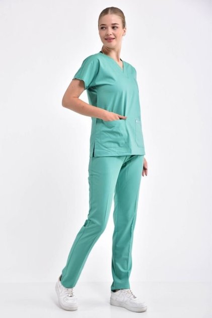 Cyan Lycra Surgical Suit