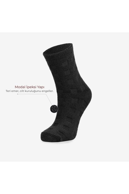 3 Pack Women's Premium Modal Black Socks