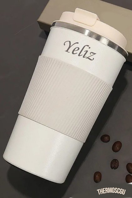500 ml Termos Mug Kupa, Çay Kahve Kamp Termos, Çift Katmanlı Paslanmaz Çelik Araç Içi Termos