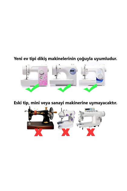 tuhafiyecimiz 42 Parça Ev Tipi Dikiş Makine Ayak Seti (brother