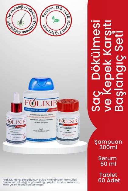 Saç Dökülmesi Ve Kepek Karşıt Başlangıç Seti