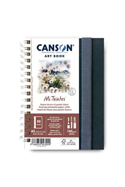 Canson Mixed Media Artist Art Book Sert Kapaklı Spiralli Çok