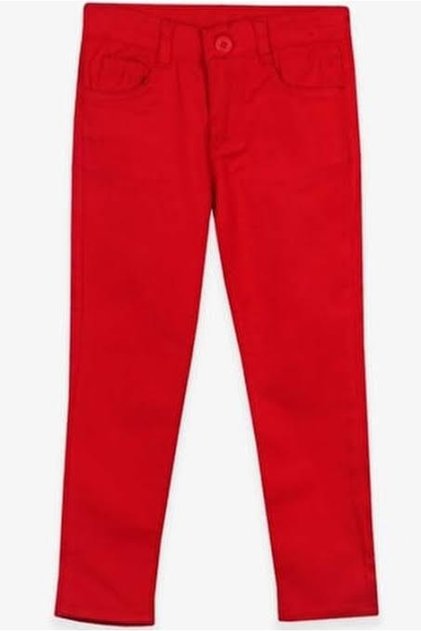 Show Clothes 23 April 19 October Daily Wear Red Lycra Linen Trousers