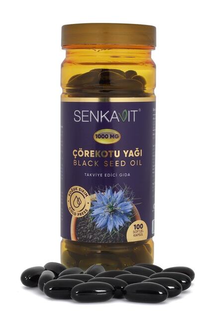 Bitkisel Çörekotu Yağı Softjel 1000 Mg 100 Kapsül